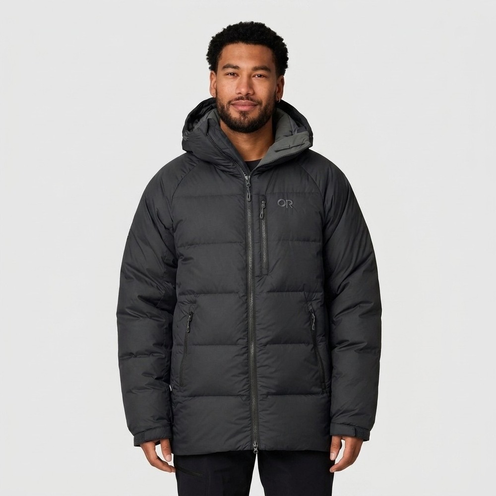 Outdoor Research Jacket Men XL Black NEW Super Alpine Down Parka Coat Goose Down